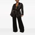 Dolce & Gabbana belted silk blazer - Black