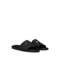 Dolce & Gabbana logo-embossed open-toe slides - Black