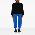 Vivienne Westwood Ocean Orb-embroidered tapered trousers - Blue