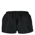 Moschino logo-print elasticated-waist swim shorts - Black