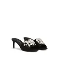 Dolce & Gabbana 60mm crystal-embellished mules - Black