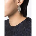 Simone Rocha mini crystal chandelier earrings - Silver