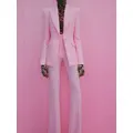Alex Perry fitted-waist crepe blazer - Pink