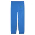 Kenzo Kids logo-print cotton track pants - Blue