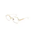 Valentino Eyewear VLX122 octagonal-frame glasses - Gold