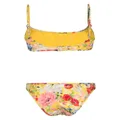 ZIMMERMANN Alight floral-print bikini - Yellow