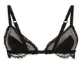 Dolce & Gabbana lace-detailing semi-sheer bra - Black