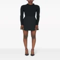 Carolina Herrera embroidered-edge tweed A-line miniskirt - Black