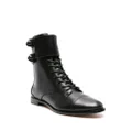 Alexandre Birman almond-toe leather boots - Black