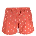 Ksubi Allstar logo-print swim shorts - Orange
