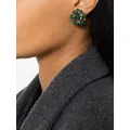 Christian Dior Pre-Owned 1964 crystal-embellished earrings - Green