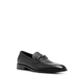 BOSS 30mm grained leather loafers - Black