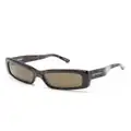 Balenciaga Eyewear tortoiseshell rectangle-frame sunglasses - Brown