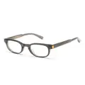 Dunhill square-frame transparent glasses - Grey