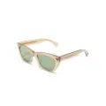 Garrett Leight Webster rectangle-frame sunglasses - Neutrals