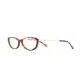 Carolina Herrera tortoiseshell cat-eye optical glasses - Brown