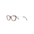 Carolina Herrera tortoiseshell cat-eye optical glasses - Brown