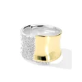 IPPOLITA 18kt yellow gold Chimera Stardust wide band ring - Silver
