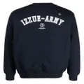 izzue logo-print crew-neck sweatshirt - Blue