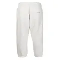 CHOCOOLATE logo-embroidered mélange-effect track pants - Grey