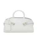 Ferragamo small Hug leather crossbody bag - White