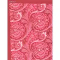 Kiton paisley-pattern silk scarf - Red