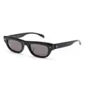 Alexander McQueen Eyewear spike stud-detailing D-frame sunglasses - Black