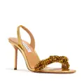Aquazzura Chain of Love 105mm sandals - Gold