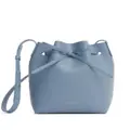 Mansur Gavriel mini logo-stamp leather bucket bag - Blue