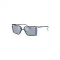 Diesel 0DL1002 rectangle-frame sunglasses - Blue