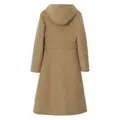Burberry hooded belted coat - Brown