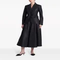 Altuzarra Varda A-line leather midi skirt - Black