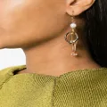 Marni embellished-ring pearl earrings - Gold