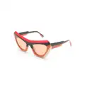 Marni Devil's Pool cat-eye frame sunglasses - Orange