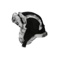 Burberry shearling-trimmed trapper hat - Black