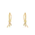 Ferragamo asymmetric bow earrings - Gold