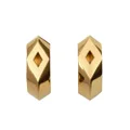 Burberry large Hollow hoop earrings - Gold
