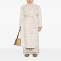 Kiton belted cashmere maxi coat - Neutrals