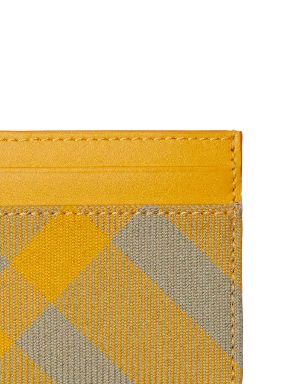 Burberry checked leather cardholder - Neutrals