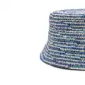 Sensi Studio Lampshade woven bucket hat - Blue