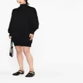 Moschino Teddy Bear intarsia-knit mini dress - Black