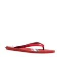 Thom Browne striped flip flops - Red