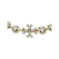 Tory Burch crystal logo-embllishd necklace - Gold