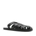 Ancient Greek Sandals Filoklis flat leather sandals - Black