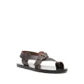 Ancient Greek Sandals Paris flat leather sandals - Brown