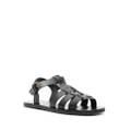 Ancient Greek Sandals Ektoras flat leather sandals - Black