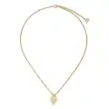 Christian Dior Pre-Owned 2000s heart pendant chain necklace - Gold