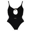 Stella McCartney Falabella Pop cut-out detalied swimsuit - Black