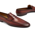Magnanni leather slip-on Penny loafers - Brown
