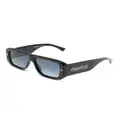 Dsquared2 Eyewear logo-print pilot-frame sunglasses - Black